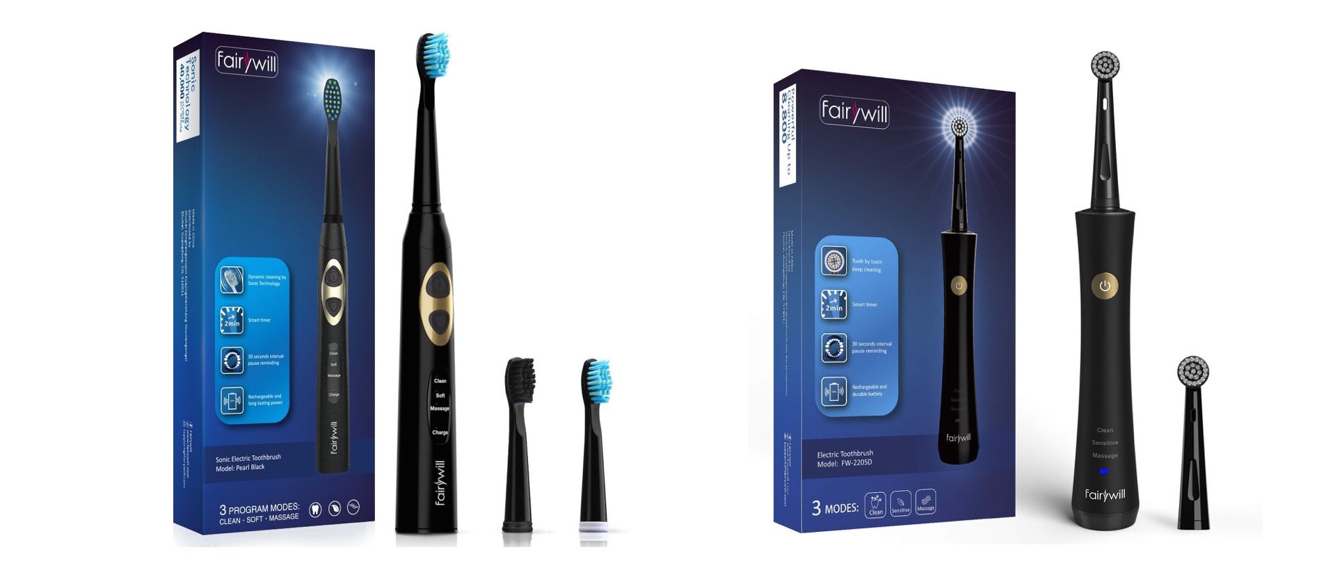 Fairywill electric toothbrush on Amazon